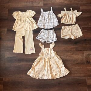 Disney Kids Matching Sets in Yellow and White